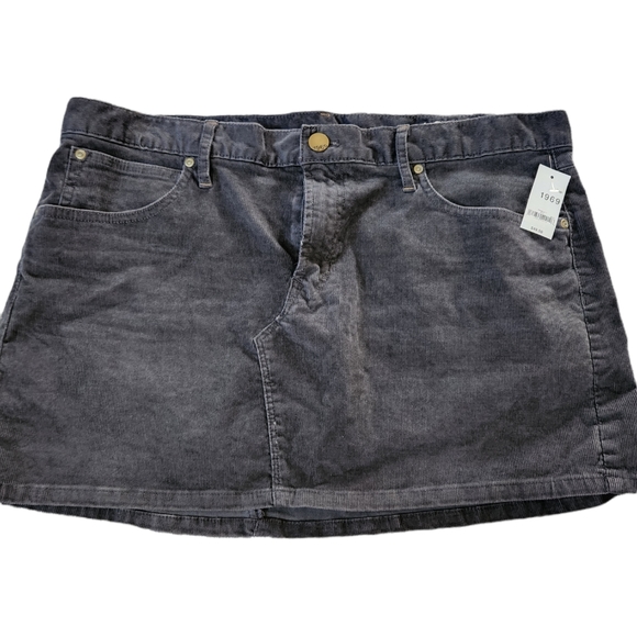 GAP Dresses & Skirts - NWT Gap Dark Grey Corduroy Skirt Size 12